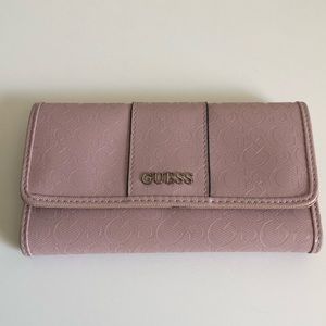 Pink guess wallet